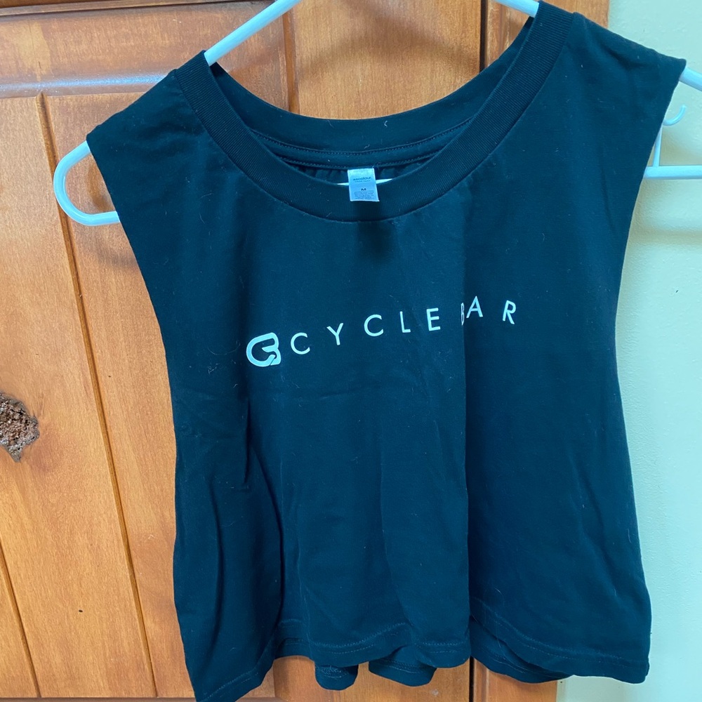 CycleBar crop tank, black, medium. See pics.
